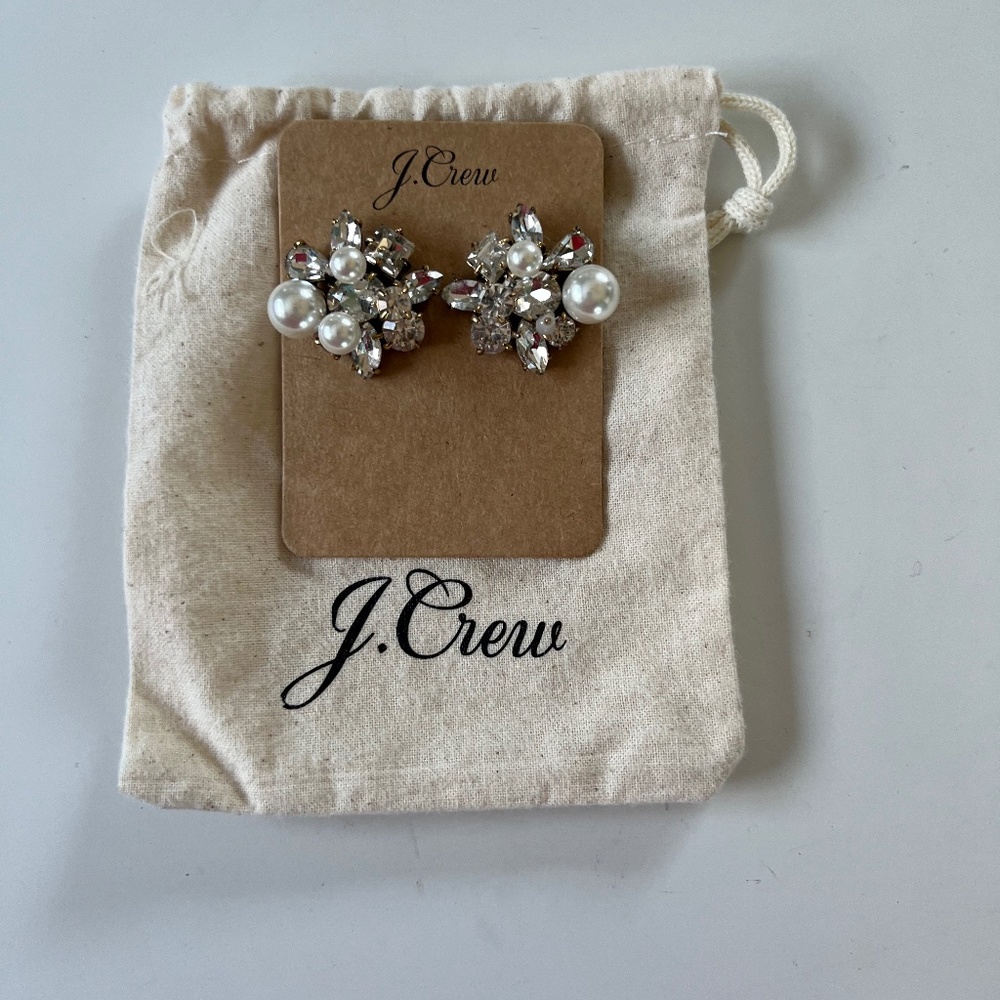 Never Worn- Pearl and Jewel Earrings